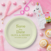 PERSONALISIERTER NAME ELEGANT SAVE THE DATE PAPPTELLER (Party)