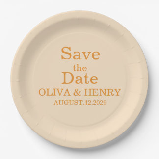 PERSONALISIERTER NAME ELEGANT SAVE THE DATE PAPPTELLER