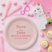 PERSONALISIERTER NAME ELEGANT SAVE THE DATE PAPPTELLER (Party)