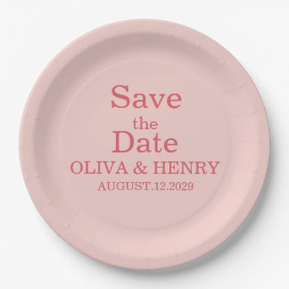 PERSONALISIERTER NAME ELEGANT SAVE THE DATE PAPPTELLER