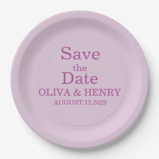 PERSONALISIERTER NAME ELEGANT SAVE THE DATE PAPPTELLER