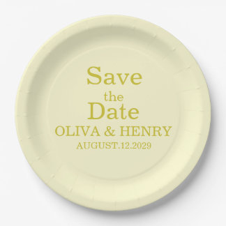 PERSONALISIERTER NAME ELEGANT SAVE THE DATE PAPPTELLER