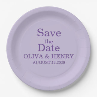PERSONALISIERTER NAME ELEGANT SAVE THE DATE PAPPTELLER
