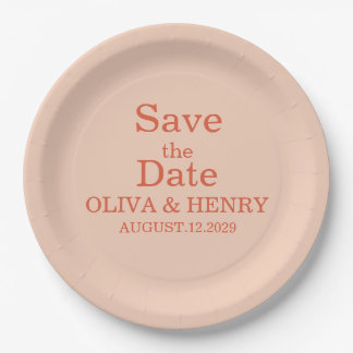 PERSONALISIERTER NAME ELEGANT SAVE THE DATE PAPPTELLER