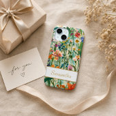 Personalisierter Name Eleganter Garten Floral Case-Mate iPhone Hülle