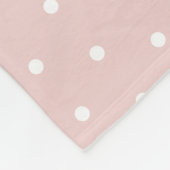 Personalisierter Name Elephant Baby Girl Pink & Gr Fleecedecke (Ecke)