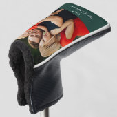Personalisierter Name Emerald Green Foto Golf Headcover (3/4 Vorderseite)