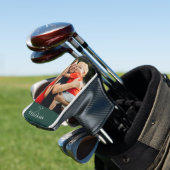 Personalisierter Name Emerald Green Foto Golf Headcover (In Situ)