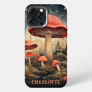 Personalisierter Name Enchanting Magic Fairy Pilz iPhone 13 Pro Max Hülle