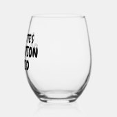 Personalisierter Name Entspannflüssigkeit Weinglas Ohne Stiel (Links)