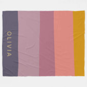 Personalisierter Name Erdung Warme, geschmolzene S Fleecedecke (Vorderseite (Horizontal))