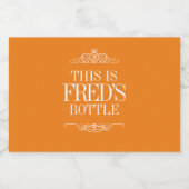 Personalisierter Name | Erstellen Sie Ihr eigenes Alkoholflaschenetikett (Einzelnes Label)