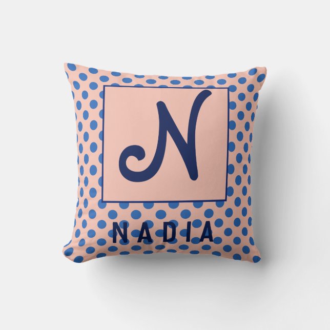 Personalisierter Name Erstentwurf Kissen (Vorderseite)