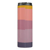 Personalisierter Name Erster Minimalistischer Farb Thermosbecher (Rückseite)