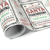 Personalisierter Name Express-Lieferung 1 Packpapi Geschenkpapier (Rolleneckpunkt)