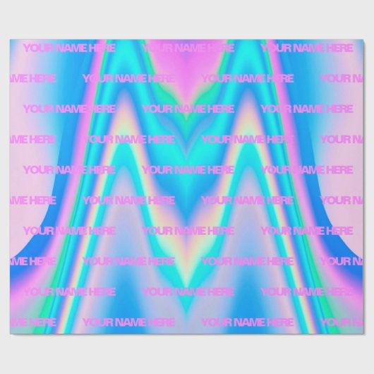 Personalisierter Name Fabolous Geschenkpapier (Flach)