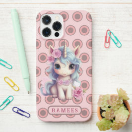 Personalisierter Name Fairy Baby Unicorn Sparkling iPhone 12 Pro Max Hülle