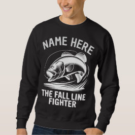 Personalisierter Name Fall Line Bass Sweatshirt