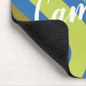 Personalisierter Name Farbenfrohe Retro Geometric Mousepad (Ecke)