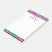 Personalisierter Name Farblich Abstrakt zu führen Post-it Klebezettel (angewinkelt)