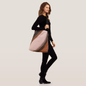 Personalisierter Name Faux Holz Fantasie Tragetaschen Mit Langen Trägern (Am Model)