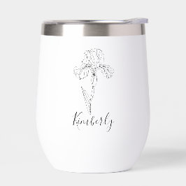 Personalisierter Name Februar Iris Geburtsdatum Bl