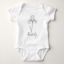 Personalisierter Name Februar Iris Geburtsdatum Bl