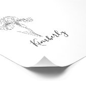 Personalisierter Name Februar Iris Geburtsdatum Bl Fotodruck (Ecke)