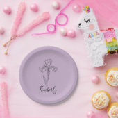 Personalisierter Name Februar Iris Geburtsdatum Bl Pappteller (Party)