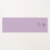 Personalisierter Name Februar Iris Geburtsdatum Bl Yogamatte (Vorderseite (Horizontal))