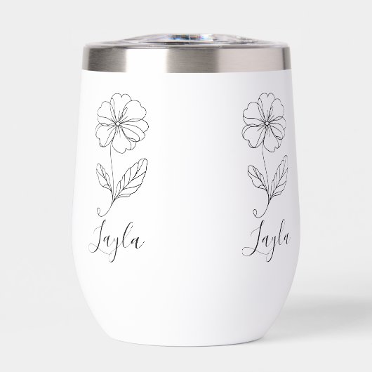 Personalisierter Name Februar Primrose Geburtsdatu (Vorderseite)