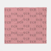 Personalisierter Name Februar Primrose Geburtsdatu Fleecedecke (Vorderseite (Horizontal))