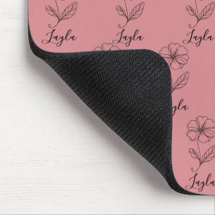 Personalisierter Name Februar Primrose Geburtsdatu Mousepad