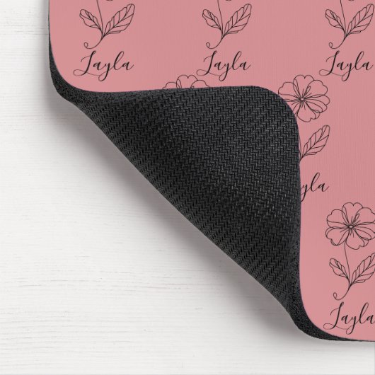 Personalisierter Name Februar Primrose Geburtsdatu Mousepad (Ecke)