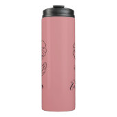 Personalisierter Name Februar Primrose Geburtsdatu Thermosbecher (Vorderseite)