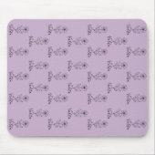 Personalisierter Name Februar violett Geburtstag B Mousepad (Vorne)