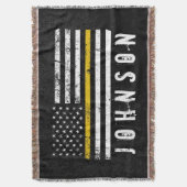 Personalisierter Name - Flag für Polizeientsendung Decke (Vorderseite Vertikal)