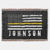 Personalisierter Name - Flag für Polizeientsendung Decke (Vorderseite)