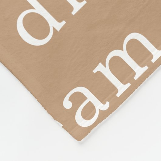 Personalisierter Name Fleecedecke (Ecke)