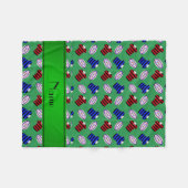 Personalisierter Name Fleecedecke (Vorderseite (Horizontal))