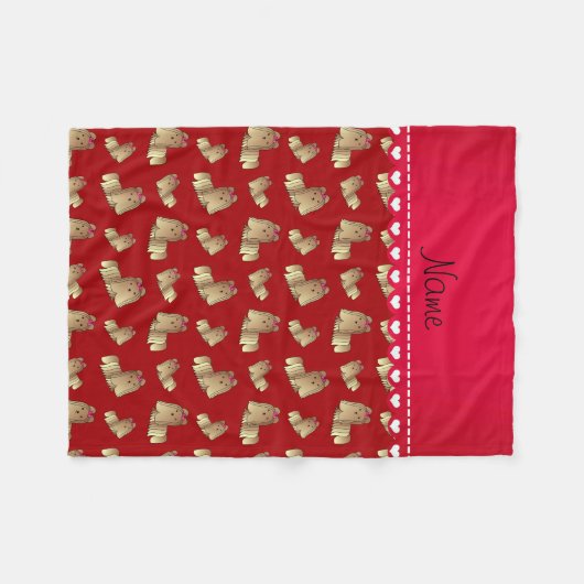 Personalisierter Name Fleecedecke (Vorderseite (Horizontal))