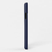 Personalisierter Name Floral Blush Navy Case-Mate iPhone Hülle (Hinten/Rechts)