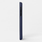 Personalisierter Name Floral Blush Navy Case-Mate iPhone Hülle (Hinten/Links)
