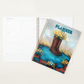Personalisierter Name: Floral Boot with Humming bi Planer (Anzeige)