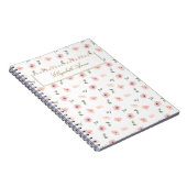 Personalisierter Name Floral Notizblock (Rechte Seite)