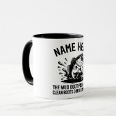 Personalisierter Name Forellenangler Tasse (Vorderseite Links)