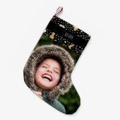 Personalisierter Name Foto Weihnachtszeit Strumpf Kleiner Weihnachtsstrumpf (Vorderansicht (hängend))