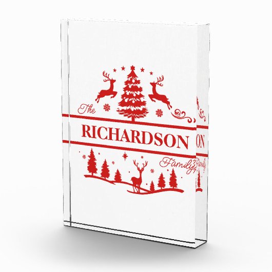 Personalisierter Name Fotoblock (Rechts)