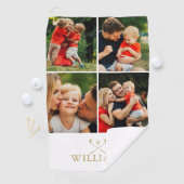 Personalisierter Name FotoCollage Golfhandtuch (Insitu)