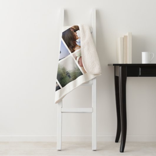 Personalisierter Name FotoCollage Sherpadecke (Beispiel)